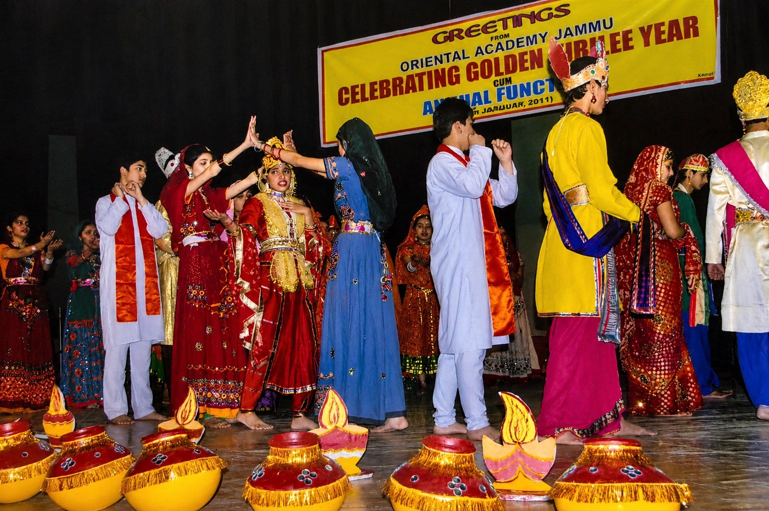 The youngest children performing at the 2011 annual function