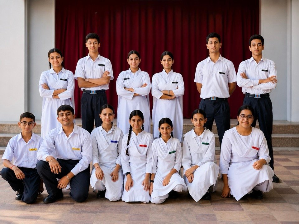 The student council on investiture day