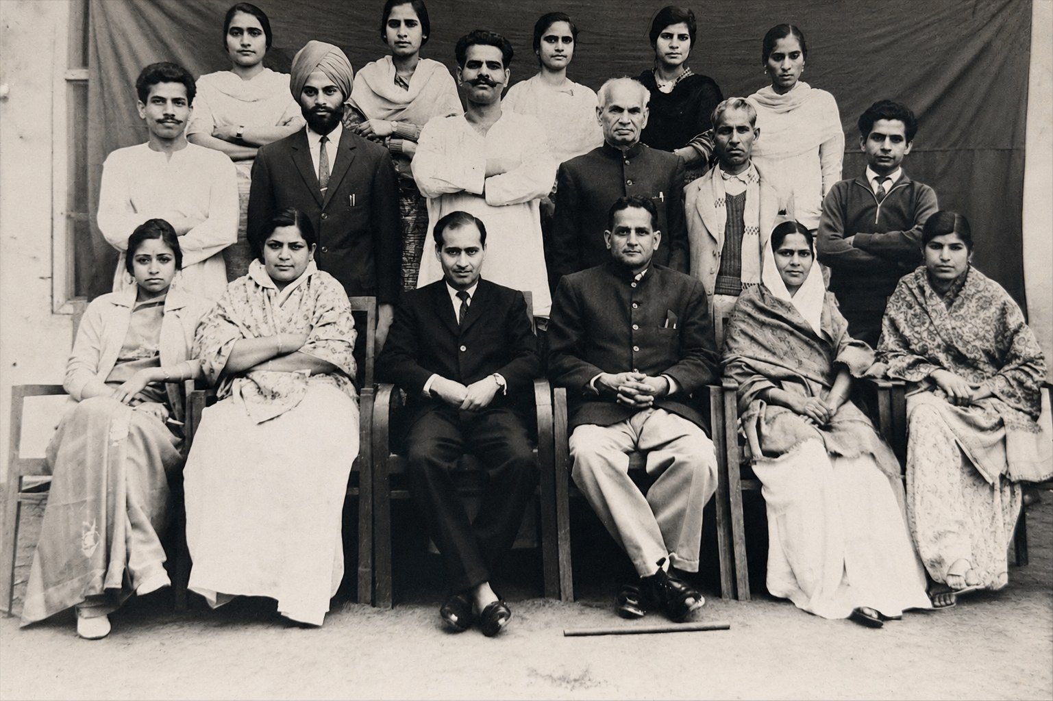The Oriental Academy teaching staff of the 1960s, seated and standing in two rows
