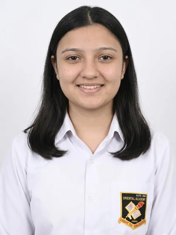 Hanshika Thakur, 9th Position on the State Merit List