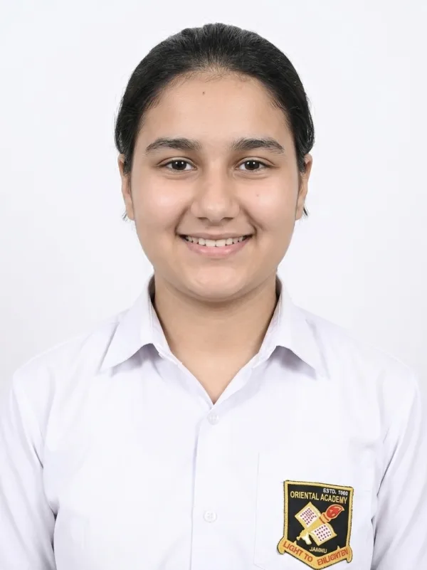 Mannat Sharma, 4th position on the State Merit List