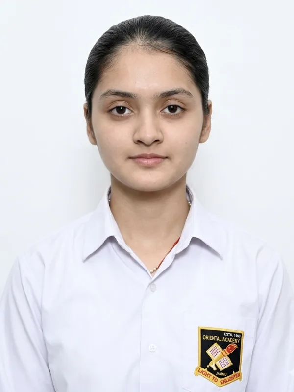 Sakshi Dogra, 4th position on the State Merit List